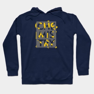 3d effect scrambled letter of chemistry Hoodie